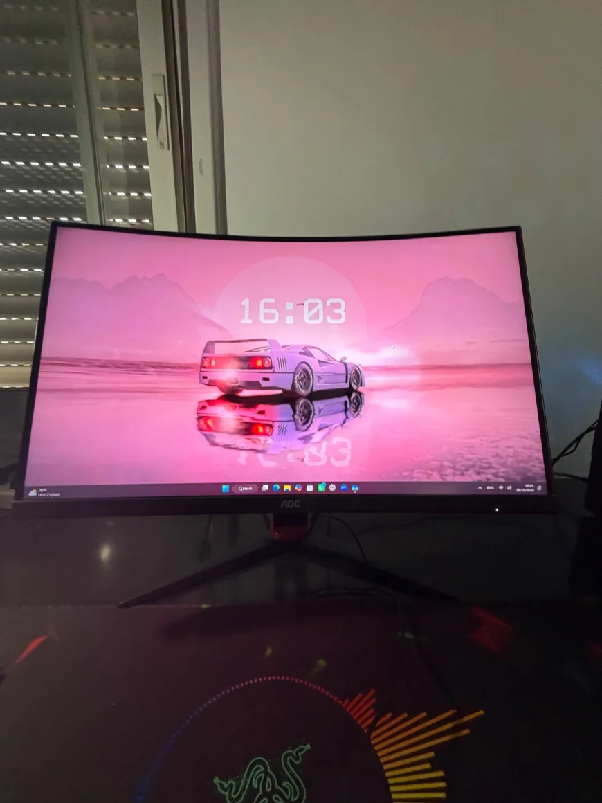 Gaming AOC 27 Curved 165Hz Full HD — صورة 5